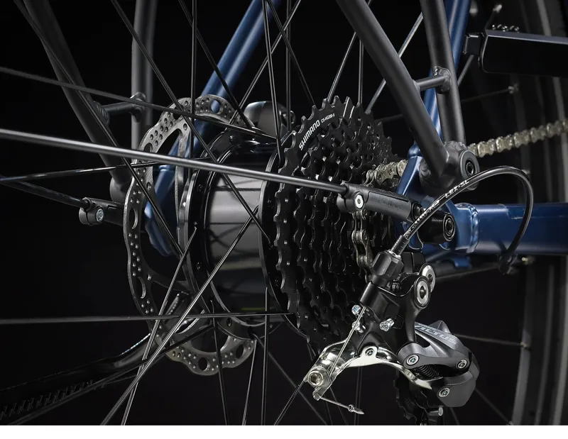 Trek Fx+ 2 Electric Hybrid Bike in Mulsanne Blue-8